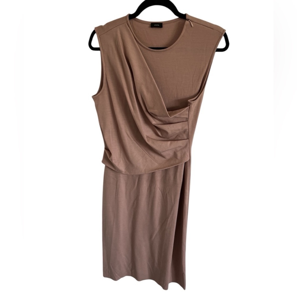 Joseph Wool Muted Pink Gathered dress, size 40